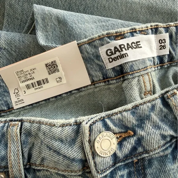 Garage Denim Slouchy Jean NWT Size 03/26 - Picture 5 of 6